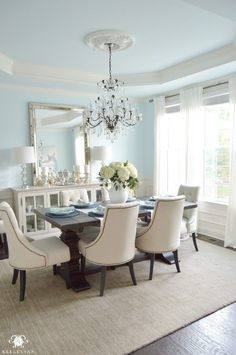 Check out these 5 Ways to Update Your Dining Room Table instead of replacing it