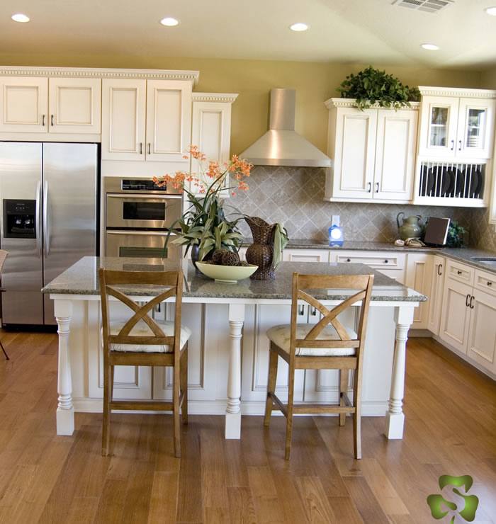 extending cabinets up to ceiling and painting a fun color!