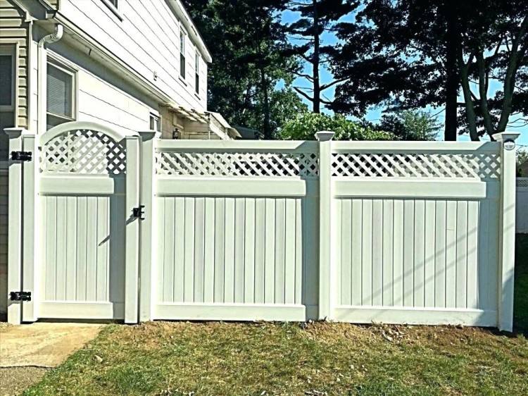 zippity outdoor products oceanside manchester semi permanent vinyl fence kit shower