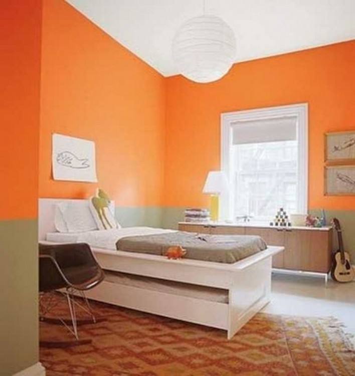 30 Orange Bedroom Ideas This is the shade of orange I'd LOVE! | Home Sweet Home | Bedroom orange, Bedroom, Bedroom colors