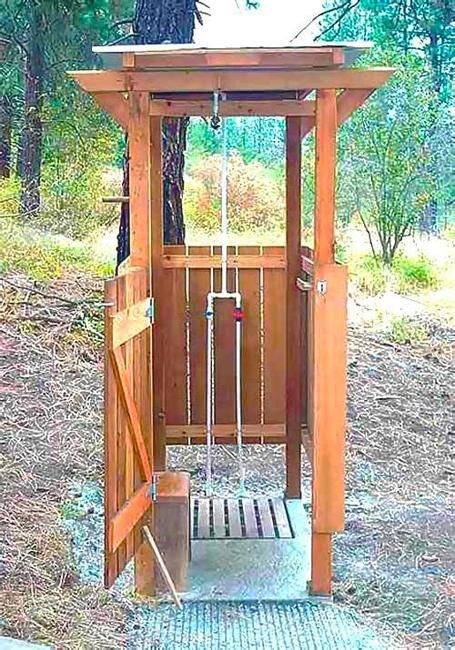 This outdoor shower in a modern Icelandic home designed by Minarc