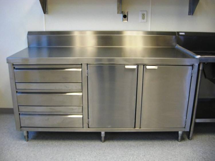 Kitchen: Elegant Stainless Steel Kitchen Cabinet Accessories And Stainless Steel Cabinets Second Hand from The Popularity Of The Kind Of Stainless Steel