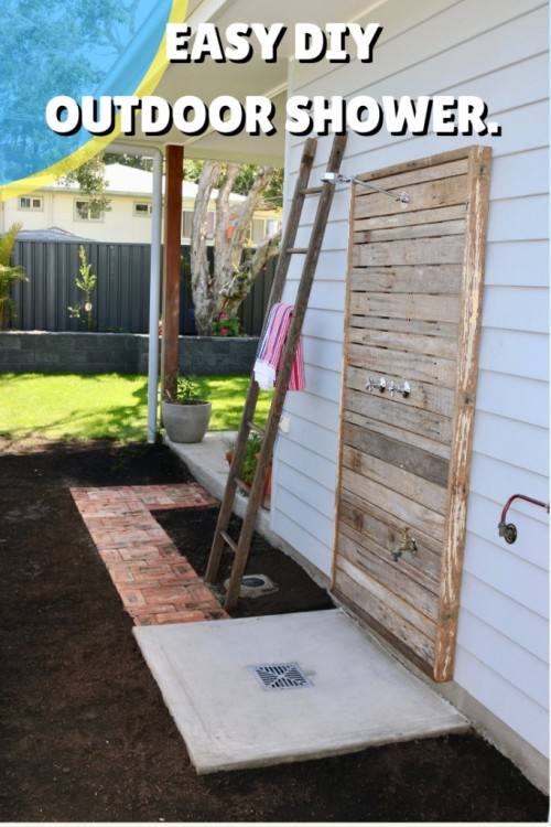 outdoor dog shower