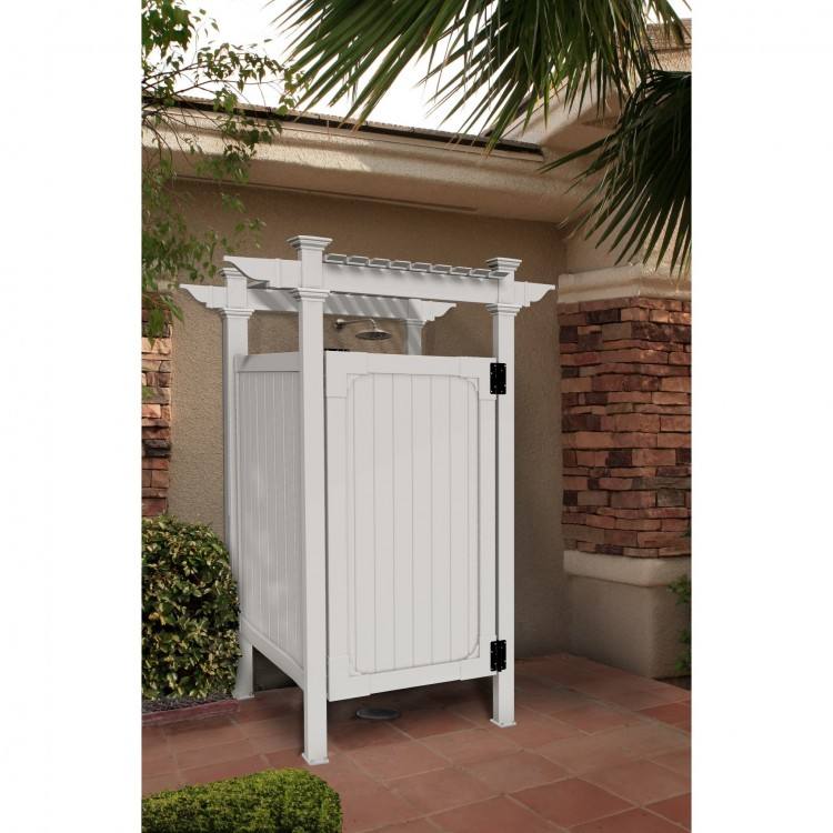 Hampton Outdoor Shower Enclosure, White