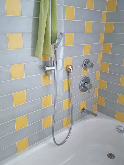 yellow and gray bathroom ideas
