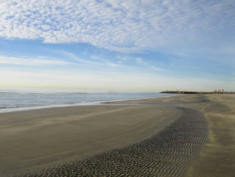 Beautiful evening on the coast