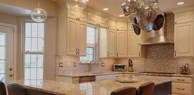 Extending kitchen cabinets to the ceiling