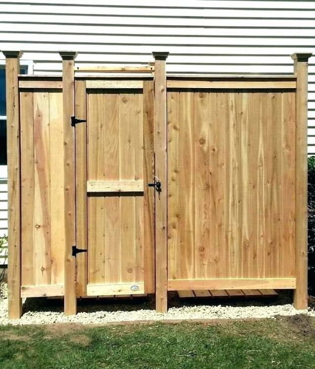 bamboo shower outdoor