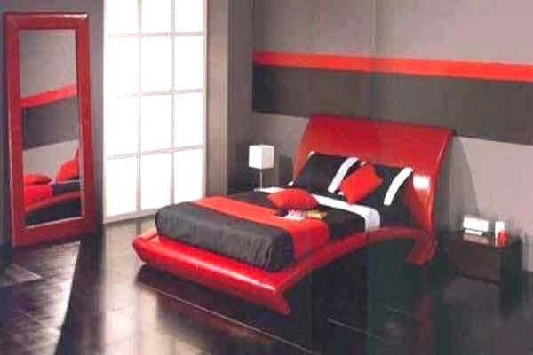 bedroom ideas in red