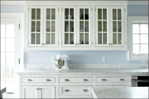 cupboards with glass doors