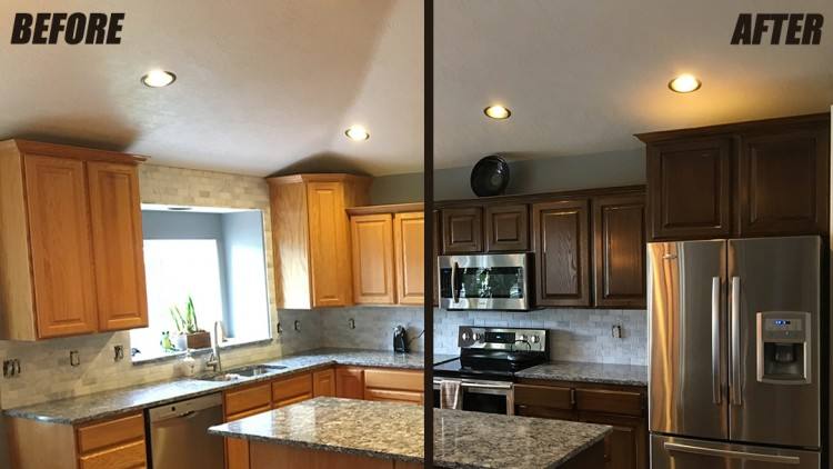 is remvoing Kitchen cabinet painting