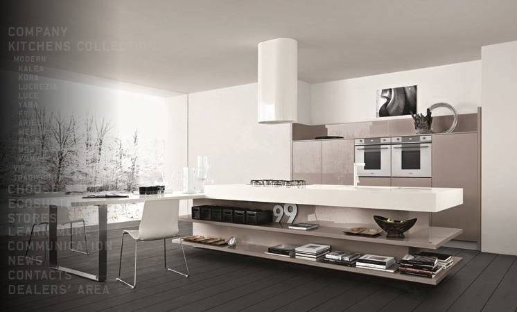 taupe kitchen