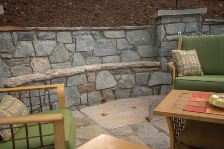 In addition to creating outdoor living space, we can help you beautify your home, yard, or business with a variety of masonry products like entry walls and