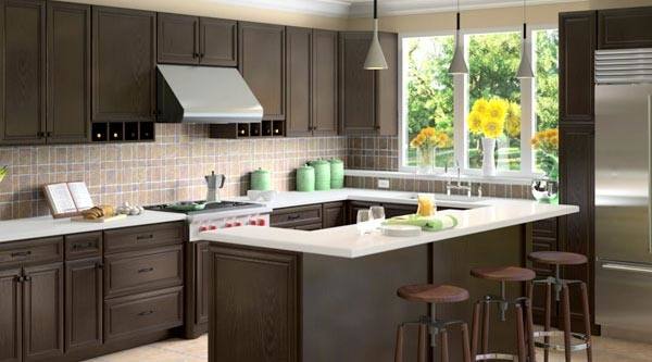 Expresso Shaker Kitchen Cabinets Walkers Mill