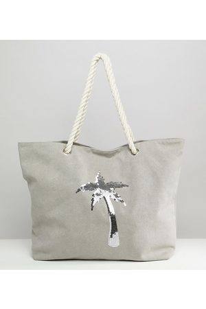 South Beach Wanderlust Cream Beach Bag