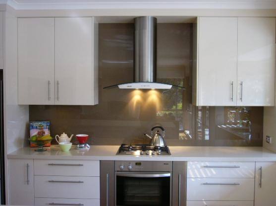 Kitchen with white cabinets