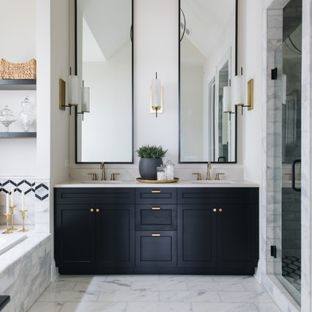 Grey bathroom cabinets (grey bathroom ideas) #GreyBathroom #cabinets #Ideas Tags: Grey bathroom paint Grey bathroom tile grey bathroom vanity grey bathroom