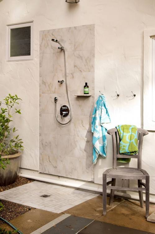 Shower curtains or outdoor fabrics come in all kinds of colors and patterns