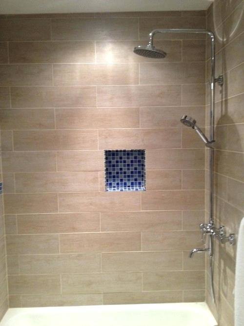 Wood Tile Bathroom Design