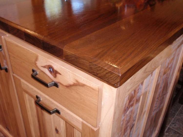 rustic hickory  cabinets