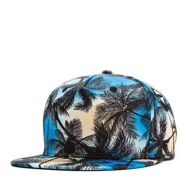 Color Printing Coconut Tree Pattern Baseball Cap for Men Women Fashion Trends Hip Hop Snapback Caps