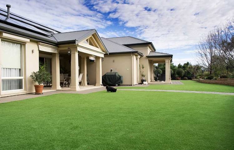 A very beautiful hastle free artificial lawn