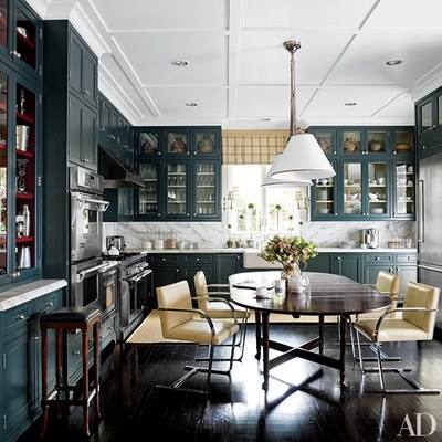 Cabinets Painted in Queenstown Gray