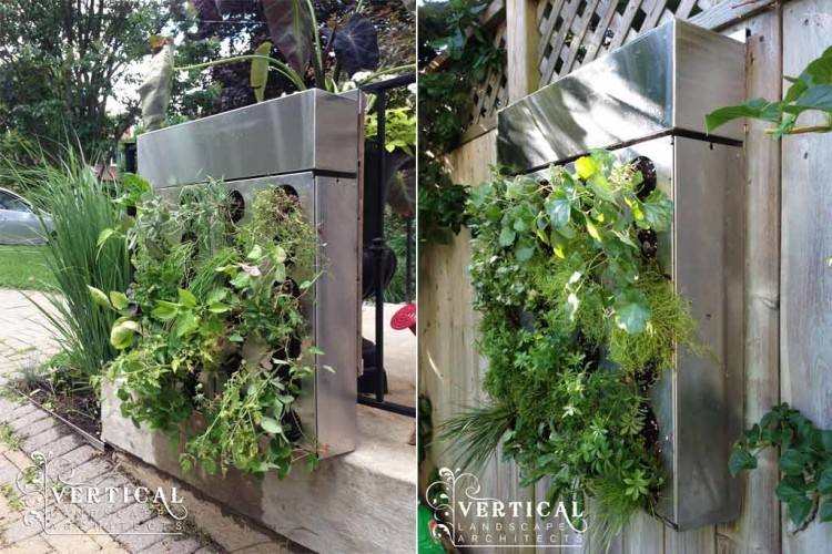 Outdoor green walls are primarily visual elements