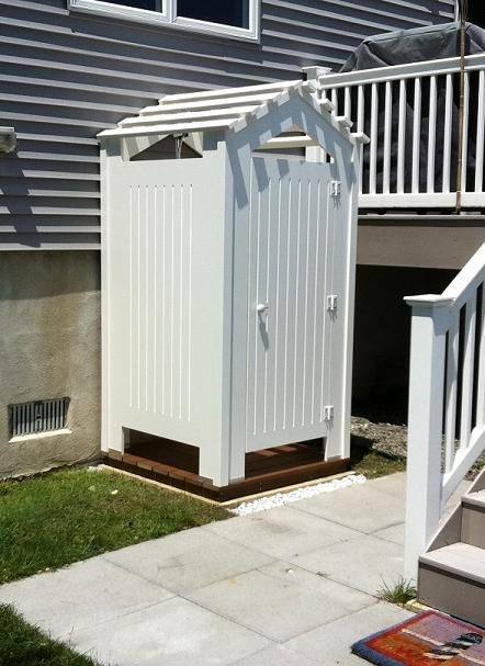 outdoor toilet and shower
