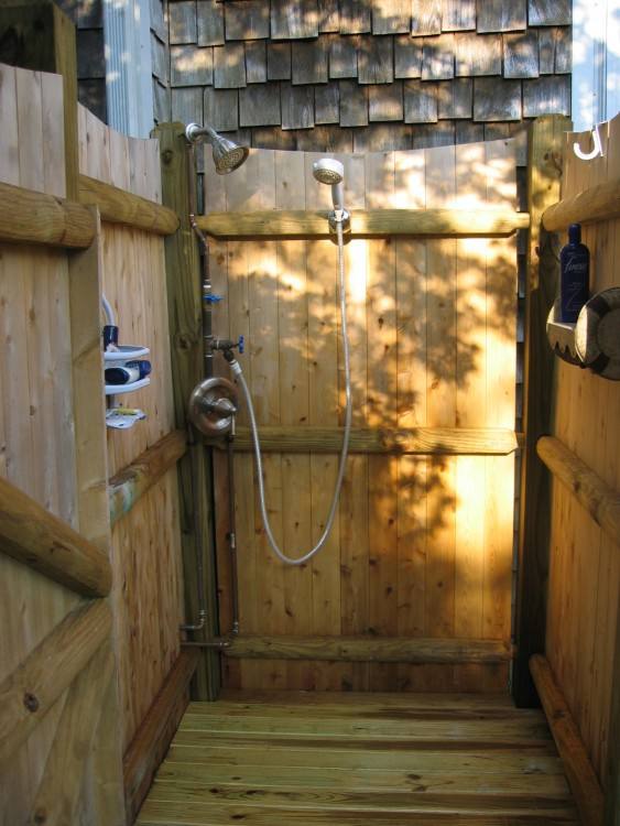 My outdoor shower