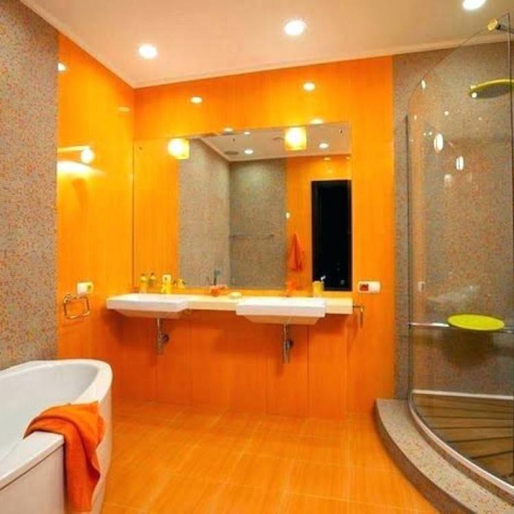 orange bathroom decorating ideas