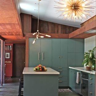 teal kitchen