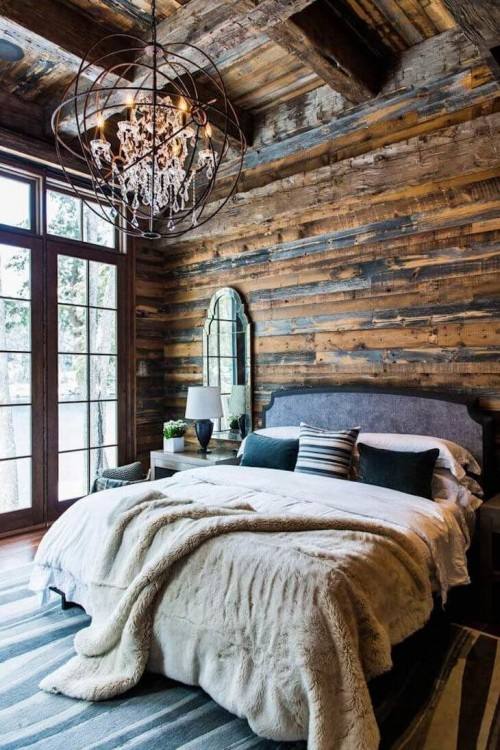 rustic bedroom decorating idea 23