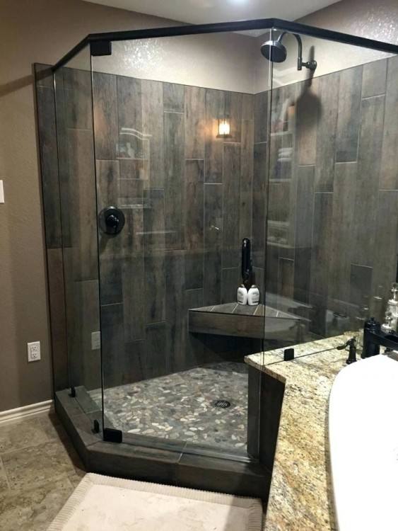 river rock bathroom ideas