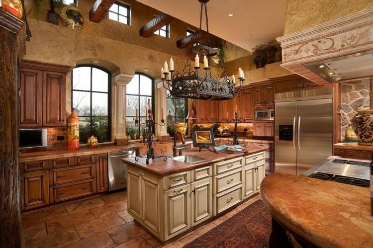 Large #Kitchen Remodel space with traditional accents that make it a great place for entertaining