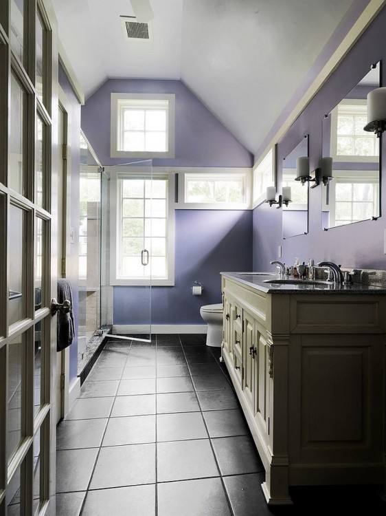 Other Kitchen Purple White Bathroom Decor Unique Wall Tiles Green Orange