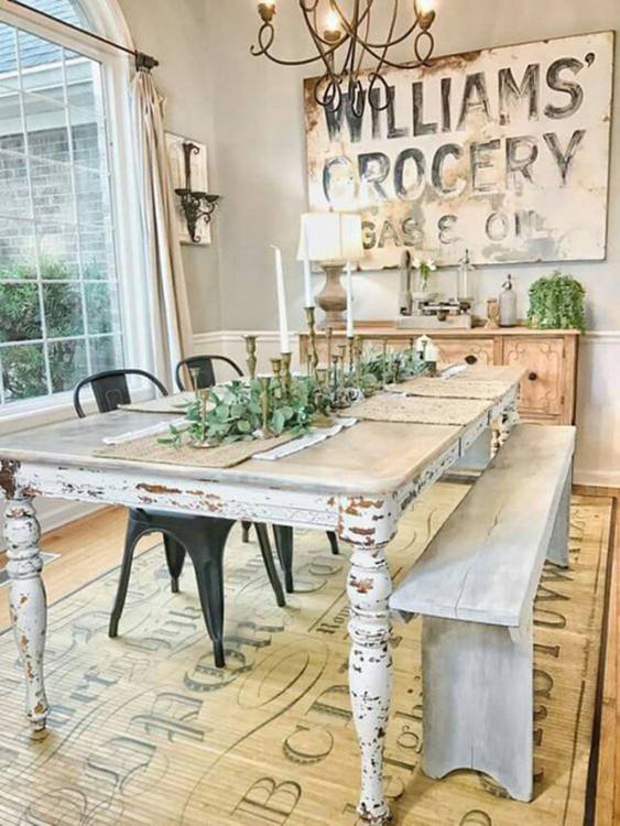Extraordinary Interior Design With Inexpensive Vintage Furniture : Elegant Small Dining Room Decoration Using Inexpensive Vintage