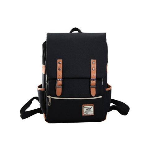 Women's Vintage Canvas Rucksack Shoulder School Bag