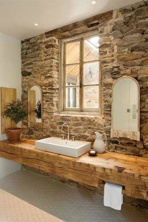 [Bathroom Interior] Bathroom Stone Interior