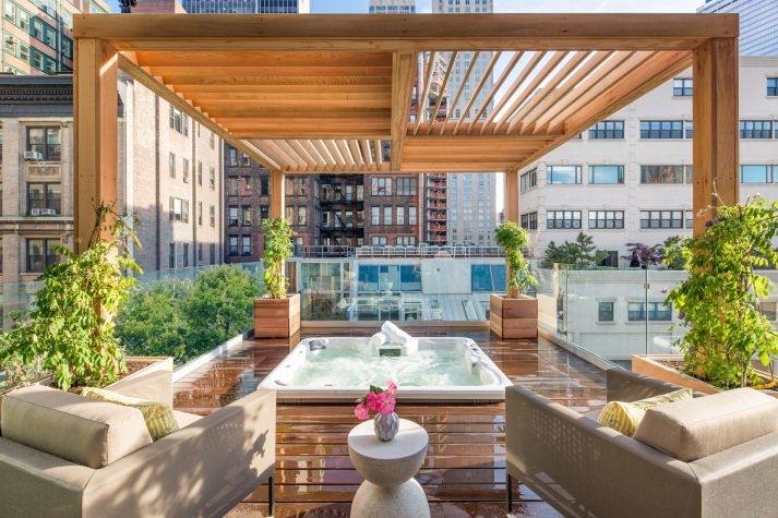 Tribeca Triplex Penthouse With Rooftop Hot Tub Swaps Astroturf for