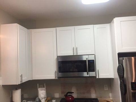 Extending cabinets to the ceiling