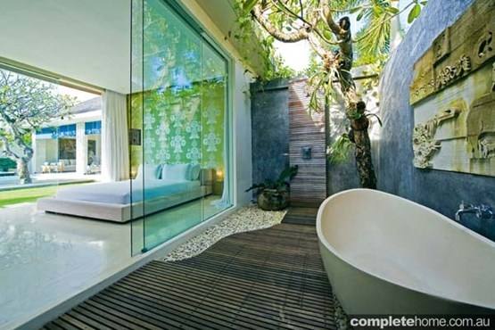 Here are some examples of outdoor showers that have been installed Australia