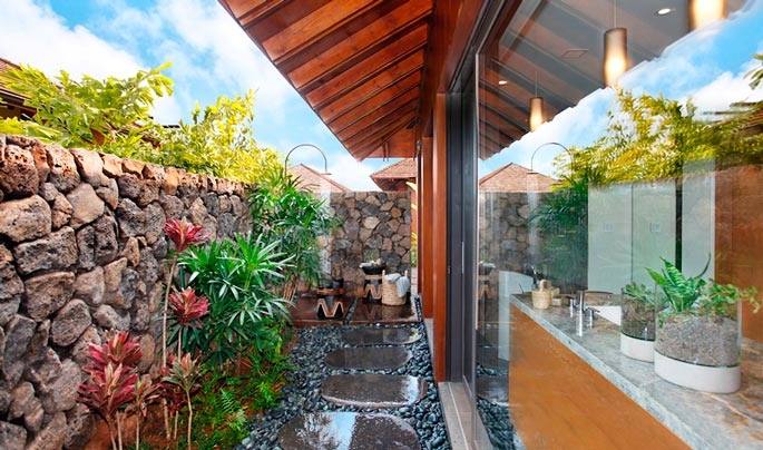 This awesome outdoor shower is located in Hawaii