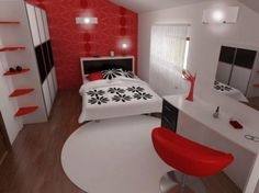 red black furniture red bedroom