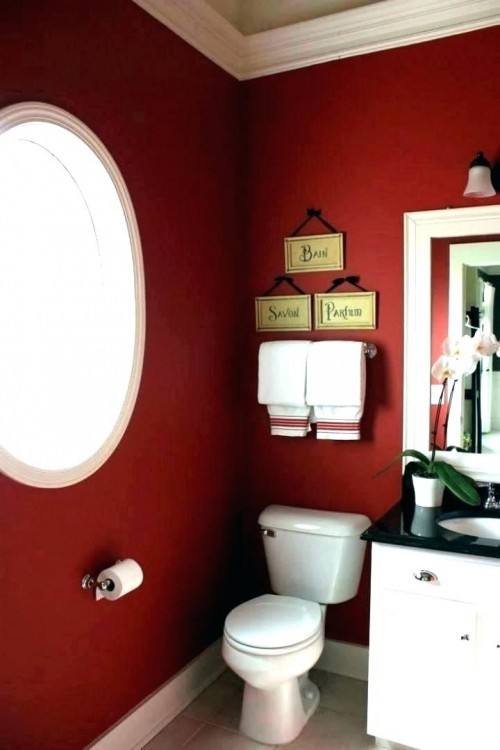 red bathroom ideas