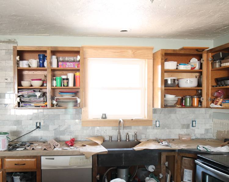 One of this generation's trends (not “trendy” trend but more of a new way to do things) is to take the upper cabinets to the ceiling