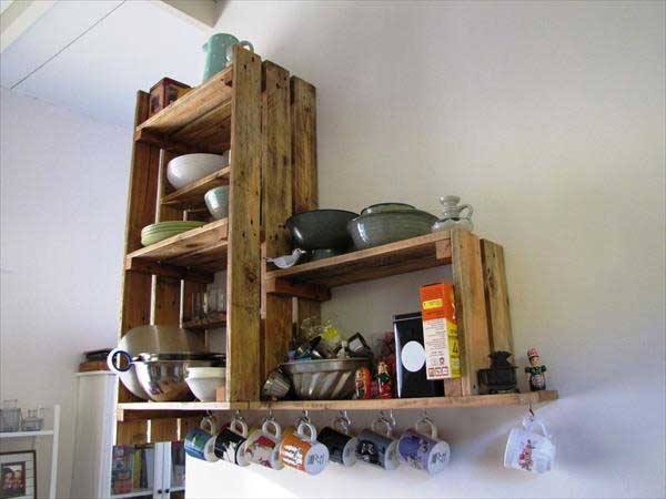 Rustic Kitchen Backsplash From Old Pallets