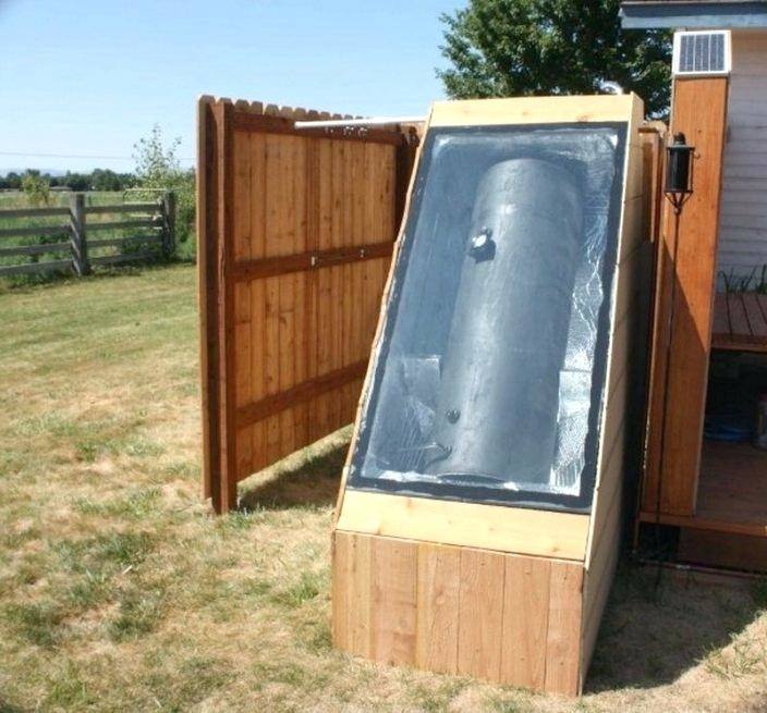 solar outdoor shower