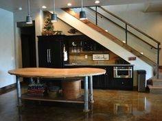 Awesome Mini Home Bar Under Stairs For Chic Space To Have A Drink Home Bar Under · Home Bar Ideas