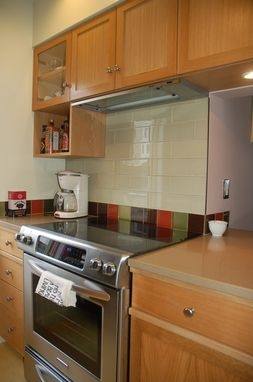 I grain filled oak cabinets and painted them